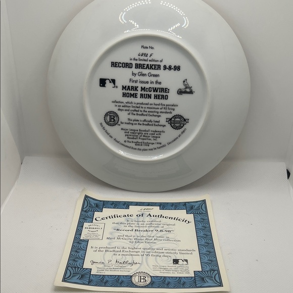 The Bradford Exchange Red and White Baseball Wall Art - Picture 4 of 5